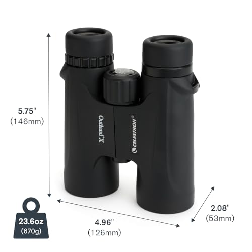 Celestron - Outland X 10x42 Binoculars – Ideal for Birding and Outdoors – 42mm Objective Lenses – 5.5° Field of View – BaK-4 Prisms – Multi-Coated – Waterproof and Fogproof