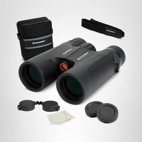 Celestron - Outland X 10x42 Binoculars – Ideal for Birding and Outdoors – 42mm Objective Lenses – 5.5° Field of View – BaK-4 Prisms – Multi-Coated – Waterproof and Fogproof