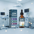 Liposomal Lymphatic Drainage supplement bottle and packaging on a white background