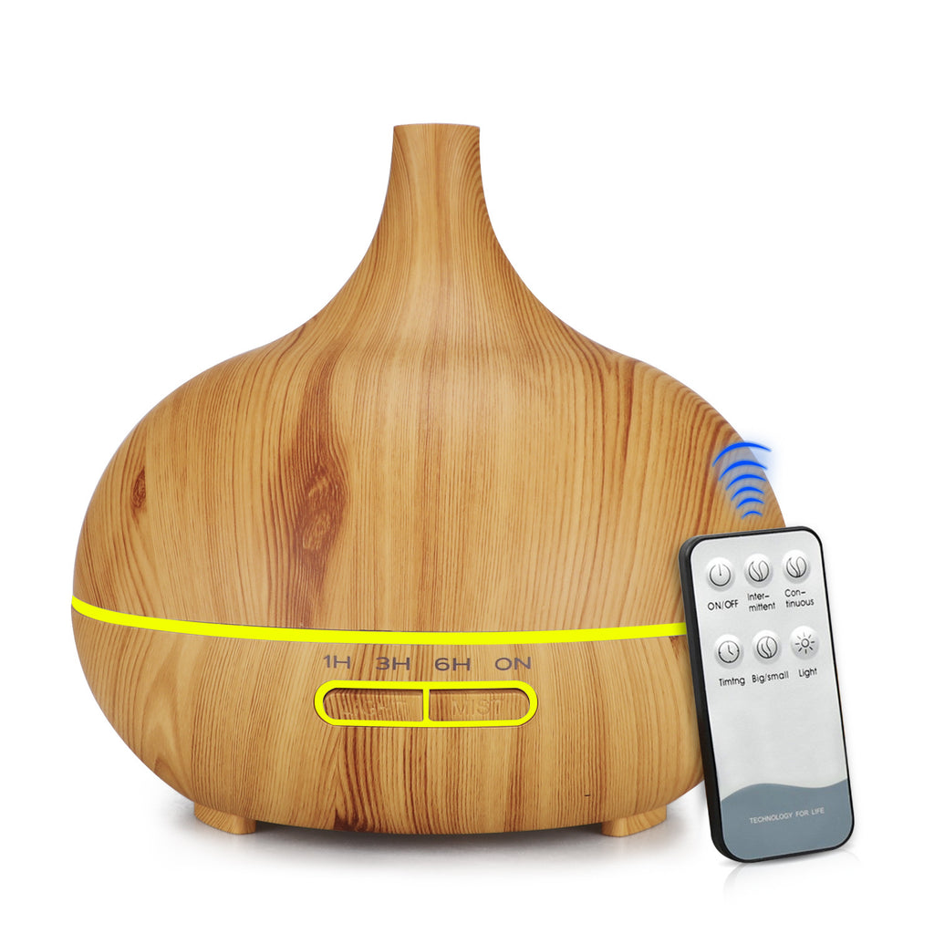 Wood Grain Aroma Diffuser 400ML with Sharp Mouth