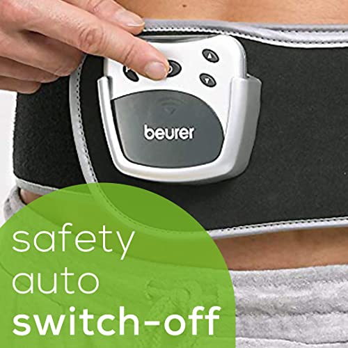 Lower Back Pain Relief Belt, Beurer EM38, TENS Unit Muscle Stimulator | 4 Electrodes | Adjustable & Breathable | Women & Men | Fits 30”-55” Waist | Lower Back Support, Lumbar Support, Back Brace Belt
