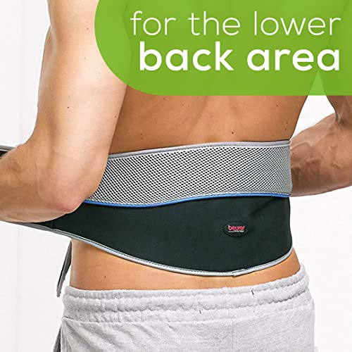 Lower Back Pain Relief Belt, Beurer EM38, TENS Unit Muscle Stimulator | 4 Electrodes | Adjustable & Breathable | Women & Men | Fits 30”-55” Waist | Lower Back Support, Lumbar Support, Back Brace Belt