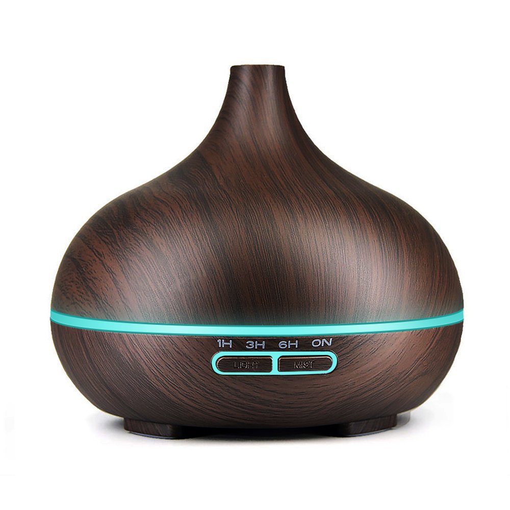 Wood Grain Aroma Diffuser 400ML with Sharp Mouth