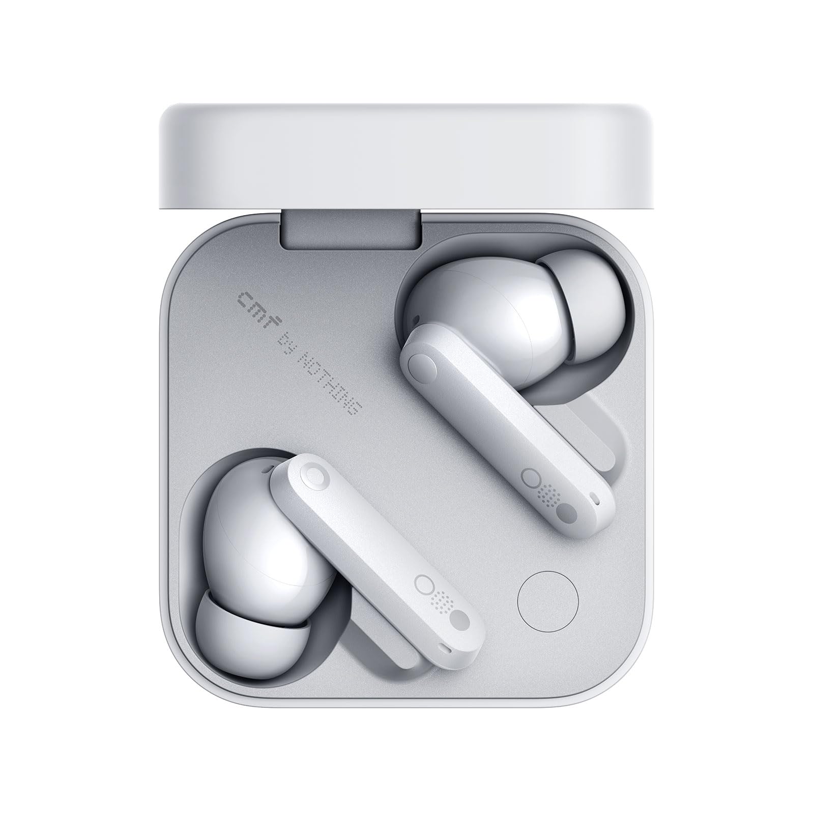 CMF Buds Pro 2 Wireless Earbuds with Smart Dial, 50dB Hybrid Noise Cancelling Earbuds Wireless Bluetooth 5.3, 11mm Bass with LDAC, 6 Hi-Res Audio Mics, 43H Playtime, Fast Charging Case, Light Grey
