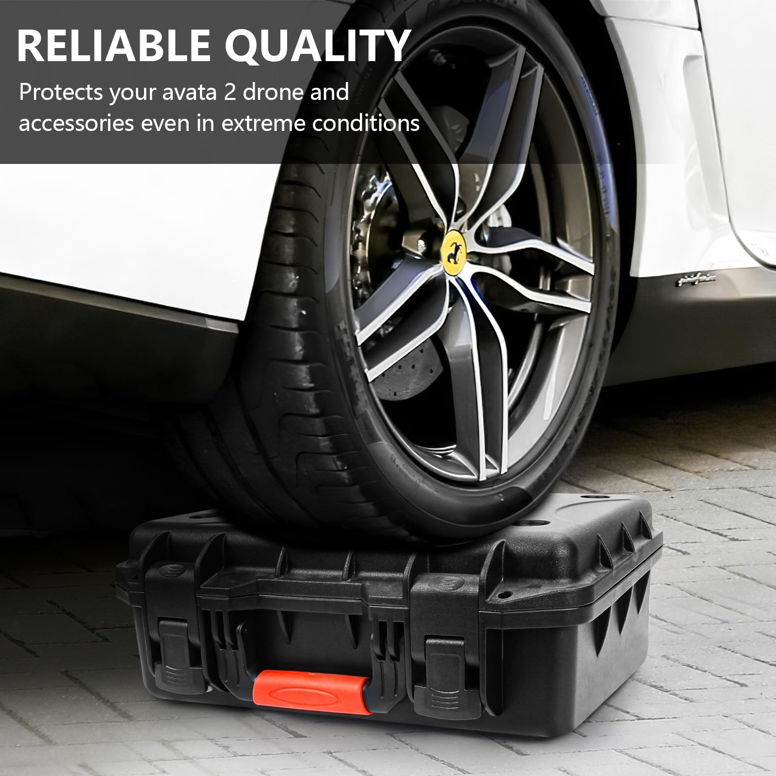 FPVtosky Hard Case for Avata 2 Drone Combo, Waterproof Carrying Case, Fits DJI Goggles 3 [NOT for Goggles N3], RC Motion 3 & DJI FPV Remote Controller 3 Accessories [CASE ONLY]