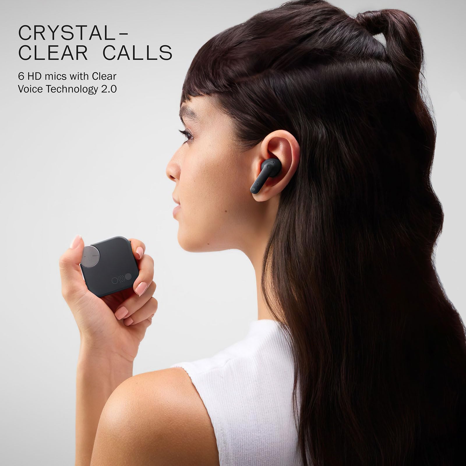 CMF Buds Pro 2 Wireless Earbuds with Smart Dial, 50dB Hybrid Noise Cancelling Earbuds Wireless Bluetooth 5.3, 11mm Bass with LDAC, 6 Hi-Res Audio Mics, 43H Playtime, Fast Charging Case, Light Grey