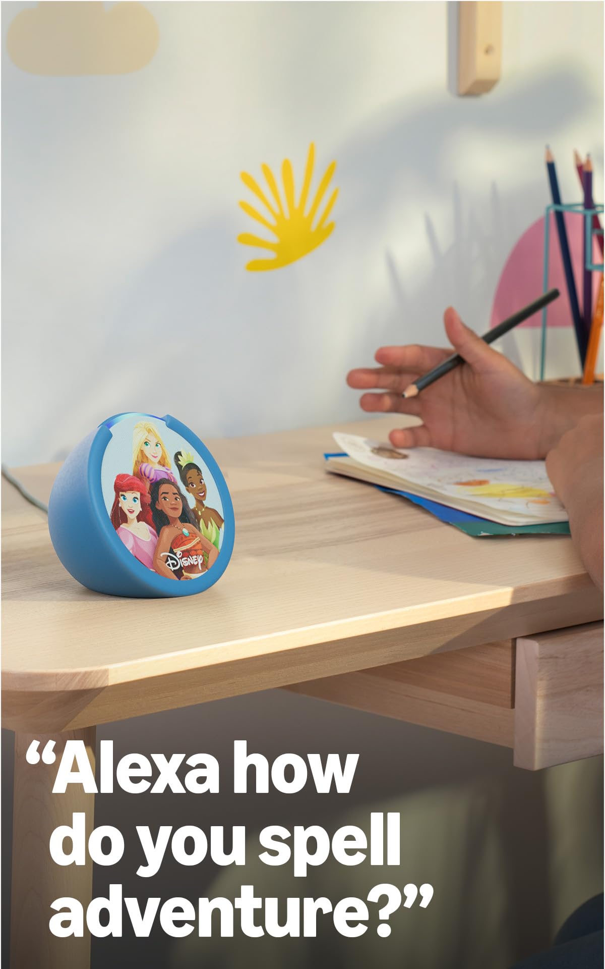 Amazon Echo Pop Kids (newest model), Designed for kids, Designed for Alexa+, parental controls, Includes 6 months of Amazon Kids+, Marvel's Avengers