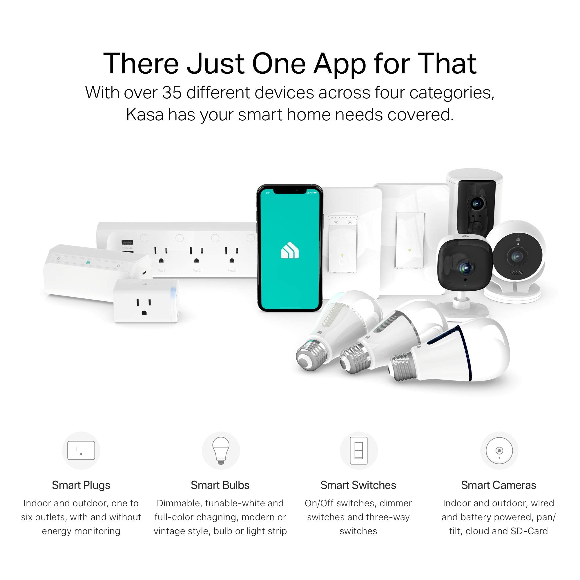 kasa smart Plug Power Strip KP303, Surge Protector with 3 Individually Controlled Smart Outlets and 2 USB Ports, Works with Alexa & Google Home, No Hub Required , White