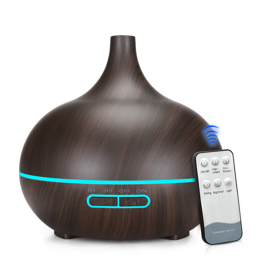 Wood Grain Aroma Diffuser 400ML with Sharp Mouth