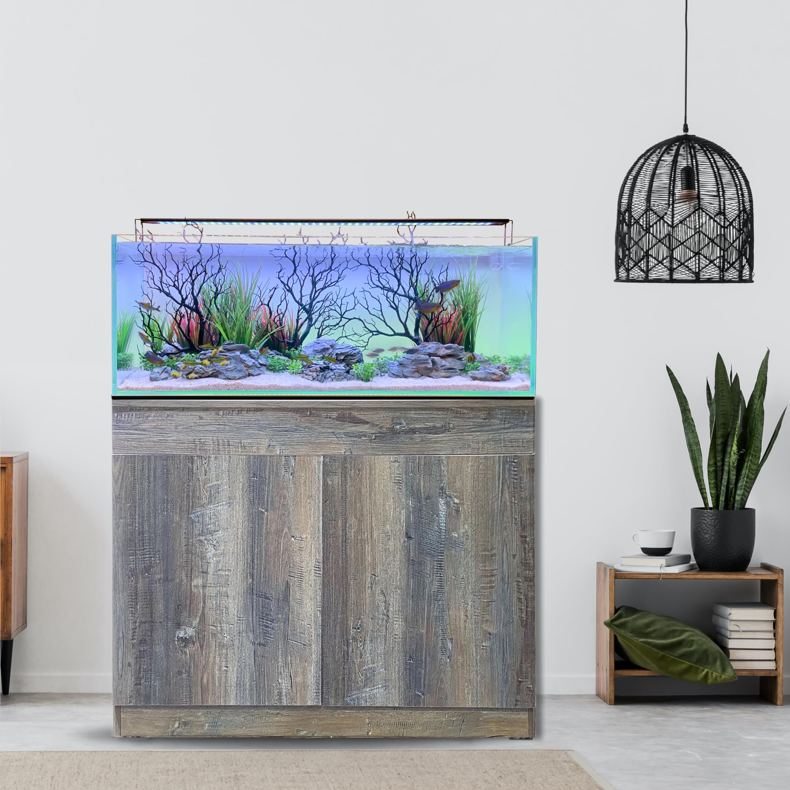 CURRENT USA ColorPlus Smart Freshwater Aquarium & Terrarium LED Light with App and Voice Control | Alexa & Google Home Compatible | Extra Vivid Colors for Fish Tank| Aluminum (for Tanks 24" to 35")